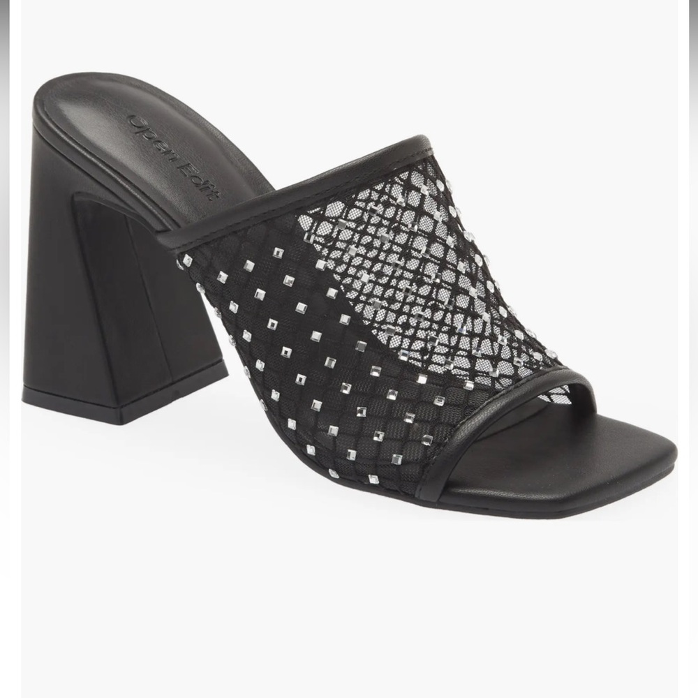 NEW! Sienna Sandal - Elegant Black and Silver Women's Heels